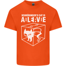 Schrodinger's Cat Science Geek Nerd Kids T-Shirt Childrens Orange