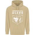 Schrodinger's Cat Science Geek Nerd Mens 80% Cotton Hoodie Sand