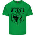 Schrodinger's Cat Science Geek Nerd Mens Cotton T-Shirt Tee Top Irish Green