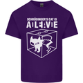 Schrodinger's Cat Science Geek Nerd Mens Cotton T-Shirt Tee Top Purple