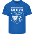 Schrodinger's Cat Science Geek Nerd Mens Cotton T-Shirt Tee Top Royal Blue