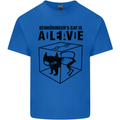 Schrodinger's Cat Science Geek Nerd Mens Cotton T-Shirt Tee Top Royal Blue