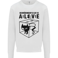 Schrodinger's Cat Science Geek Nerd Mens Sweatshirt Jumper White