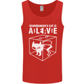 Schrodinger's Cat Science Geek Nerd Mens Vest Tank Top Red