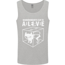 Schrodinger's Cat Science Geek Nerd Mens Vest Tank Top Sports Grey