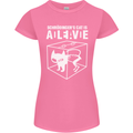 Schrodinger's Cat Science Geek Nerd Womens Petite Cut T-Shirt Azalea