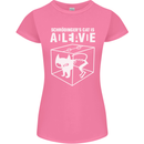 Schrodinger's Cat Science Geek Nerd Womens Petite Cut T-Shirt Azalea