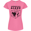 Schrodinger's Cat Science Geek Nerd Womens Petite Cut T-Shirt Azalea