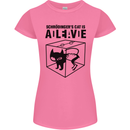 Schrodinger's Cat Science Geek Nerd Womens Petite Cut T-Shirt Azalea