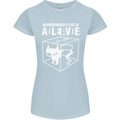 Schrodinger's Cat Science Geek Nerd Womens Petite Cut T-Shirt Light Blue
