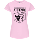 Schrodinger's Cat Science Geek Nerd Womens Petite Cut T-Shirt Light Pink
