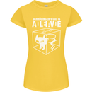 Schrodinger's Cat Science Geek Nerd Womens Petite Cut T-Shirt Yellow