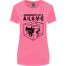 Schrodinger's Cat Science Geek Nerd Womens Wider Cut T-Shirt Azalea