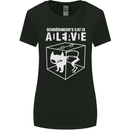Schrodinger's Cat Science Geek Nerd Womens Wider Cut T-Shirt Black