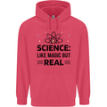 Science Like Magic But Real Funny Geek Nerd Childrens Kids Hoodie Heliconia