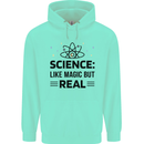 Science Like Magic But Real Funny Geek Nerd Childrens Kids Hoodie Peppermint