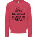 Science Like Magic But Real Funny Geek Nerd Kids Sweatshirt Jumper Heliconia