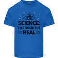 Science Like Magic But Real Funny Geek Nerd Kids T-Shirt Childrens Royal Blue
