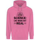 Science Like Magic But Real Funny Geek Nerd Mens 80% Cotton Hoodie Azelea