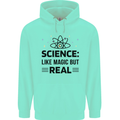 Science Like Magic But Real Funny Geek Nerd Mens 80% Cotton Hoodie Peppermint