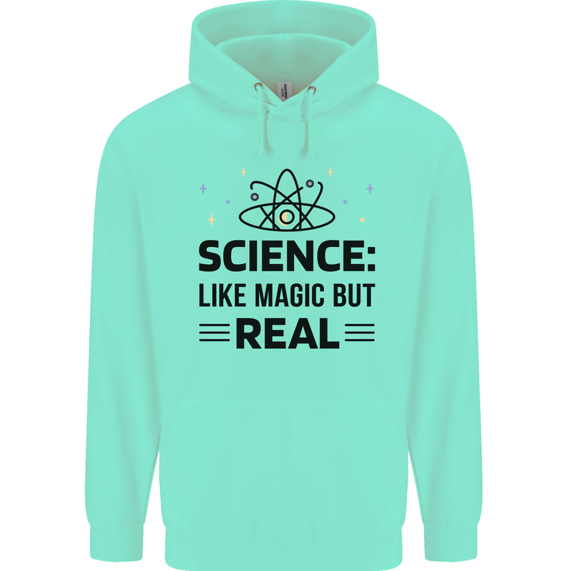 Science Like Magic But Real Funny Geek Nerd Mens 80% Cotton Hoodie Peppermint