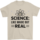 Science Like Magic But Real Funny Geek Nerd Mens T-Shirt 100% Cotton Sand
