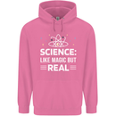 Science Like Magic But Real Funny Nerd Geek Childrens Kids Hoodie Azalea