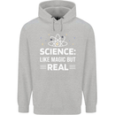 Science Like Magic But Real Funny Nerd Geek Childrens Kids Hoodie Sports Grey