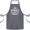 Science Like Magic But Real Funny Nerd Geek Cotton Apron 100% Organic Steel