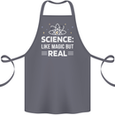 Science Like Magic But Real Funny Nerd Geek Cotton Apron 100% Organic Steel