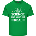 Science Like Magic But Real Funny Nerd Geek Mens Cotton T-Shirt Tee Top Irish Green