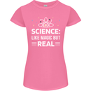 Science Like Magic But Real Funny Nerd Geek Womens Petite Cut T-Shirt Azalea