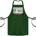Science Teacher Playground Duty Funny Cotton Apron 100% Organic Forest Green