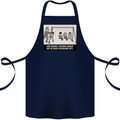 Science Teacher Playground Duty Funny Cotton Apron 100% Organic Navy Blue