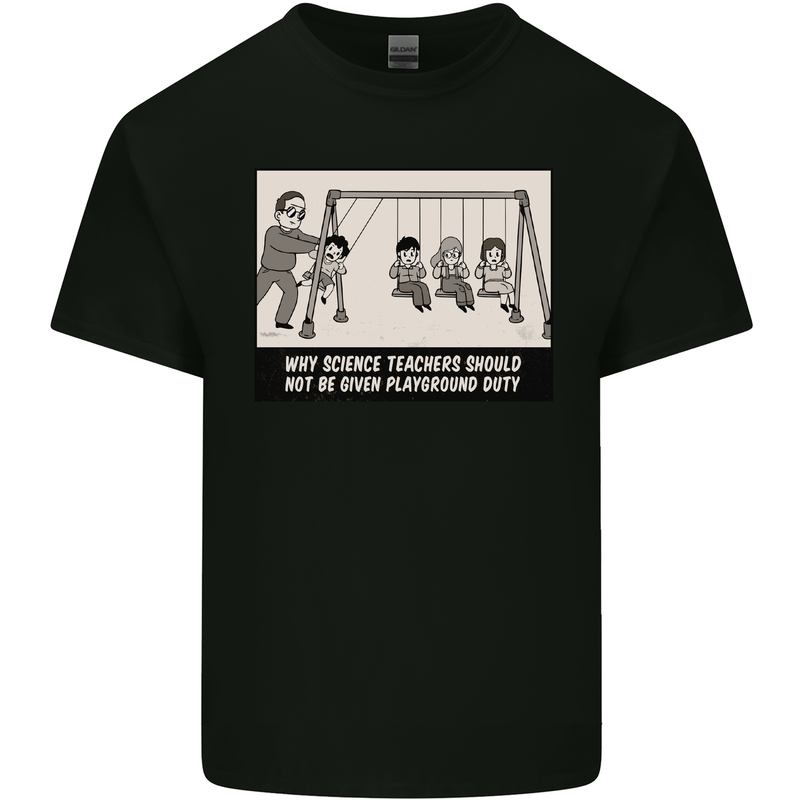 Science Teacher Playground Duty Funny Kids T-Shirt Childrens Black