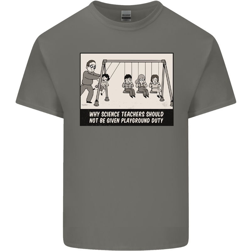 Science Teacher Playground Duty Funny Kids T-Shirt Childrens Charcoal