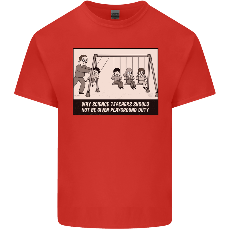 Science Teacher Playground Duty Funny Kids T-Shirt Childrens Red