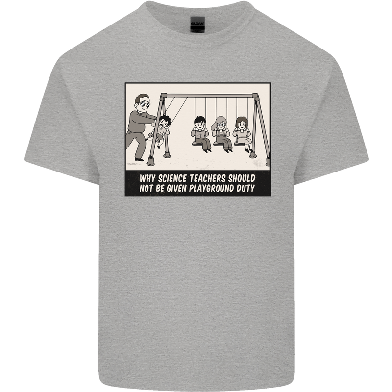 Science Teacher Playground Duty Funny Kids T-Shirt Childrens Sports Grey