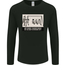 Science Teacher Playground Duty Funny Mens Long Sleeve T-Shirt Black