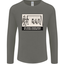 Science Teacher Playground Duty Funny Mens Long Sleeve T-Shirt Charcoal