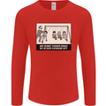 Science Teacher Playground Duty Funny Mens Long Sleeve T-Shirt Red