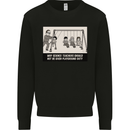 Science Teacher Playground Duty Funny Mens Sweatshirt Jumper Black