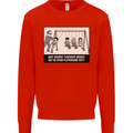 Science Teacher Playground Duty Funny Mens Sweatshirt Jumper Bright Red