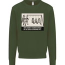 Science Teacher Playground Duty Funny Mens Sweatshirt Jumper Forest Green