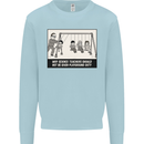 Science Teacher Playground Duty Funny Mens Sweatshirt Jumper Light Blue