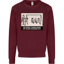 Science Teacher Playground Duty Funny Mens Sweatshirt Jumper Maroon