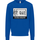 Science Teacher Playground Duty Funny Mens Sweatshirt Jumper Royal Blue