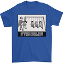 Science Teacher Playground Duty Funny Mens T-Shirt Cotton Gildan Royal Blue