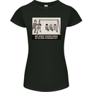 Science Teacher Playground Duty Funny Womens Petite Cut T-Shirt Black