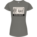 Science Teacher Playground Duty Funny Womens Petite Cut T-Shirt Charcoal